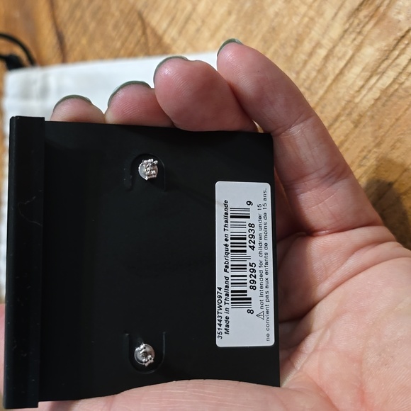 COACH Two-Tone Signature C Double Drop Earrings - Picture 3 of 6